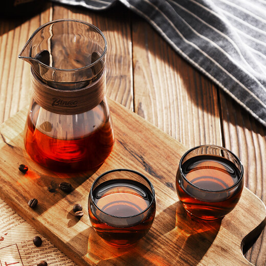 Bincoo coffee sharing pot hand-brewed coffee set glass pot Japanese hanging ear coffee cup cold brew pot tasting cup