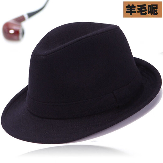 Old man's hat men's winter thickened and warm old man's hat old man's grandfather Shanghai beach old man's hat men's dad black medium 58 cm hat circumference