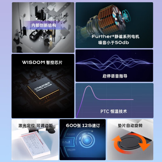 DELI得力自动凭证装订机会计用打洞器热熔铆管装订财务凭证打孔机胶管 得力14667装订机+铆管100根