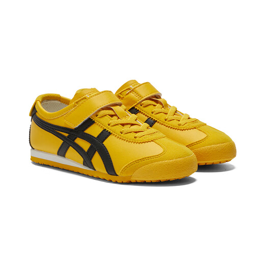 Onitsuka Tiger classic sports casual shoes for boys and girls, middle and large children's sports shoes MEXICO 66 KIDS yellow 35