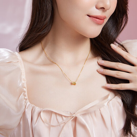 Saturday Fortune (ZLF) 18K Diamond Pendant Small Waist Honeycomb Brilliant Simple Necklace for Girlfriend T Holiday Gift Small Waist Pendant (chain not included)