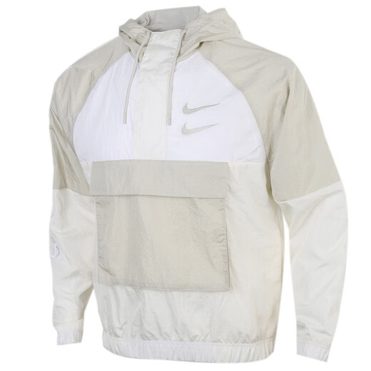 Nike (Nike) Nuevo deportes con capucha con capucha con capucha tejida de viento entrenamiento de entrenamiento transpirable Semi-Zipper CU3886-072 m