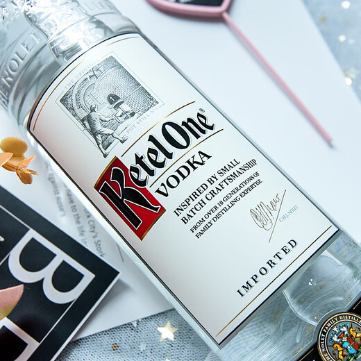 坎特一号（Ketel One）【原瓶进口】荷兰伏特加洋酒调酒基酒 坎特一号伏特加 750mL 1瓶