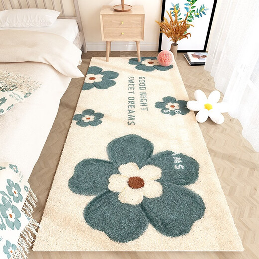 Gudie Carpet Bedroom Bedside Blanket Light Luxurious Anti-fall Children's Thickened Room Girl's Master Bedroom Living Room Under the Bed Little Spring Season 60x160cm