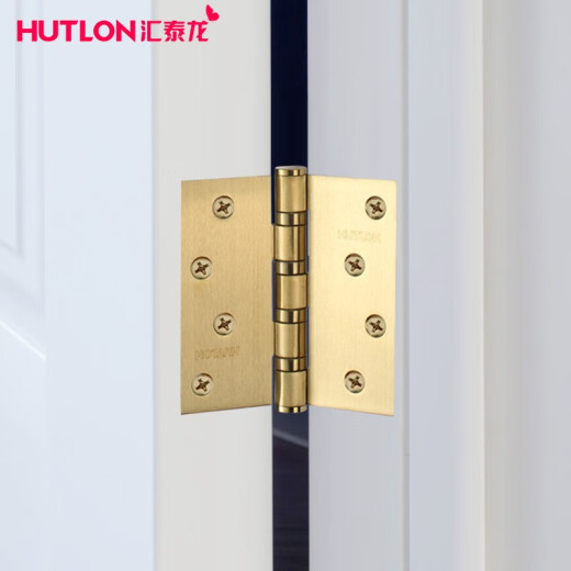 Huitailong hinge stainless steel 4-inch swing bearing hinge solid wood door load-bearing hinge thick stacked hinge sand light others