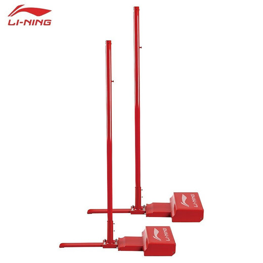 李宁（LI-NING） 便携式EP22羽毛球网柱 普及型 训练线 比赛型 OP65羽毛球网柱 训练型场馆网柱OP30
