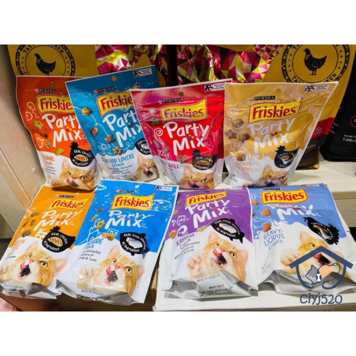 Purina (PURINA) Hong Kong purchase American Purina Friskies Joy PURINA Cat Snacks Pet Biscuits Teeth Cleaner New Packaging California Style Chicken and Turkey Bacon 170g 1 pack