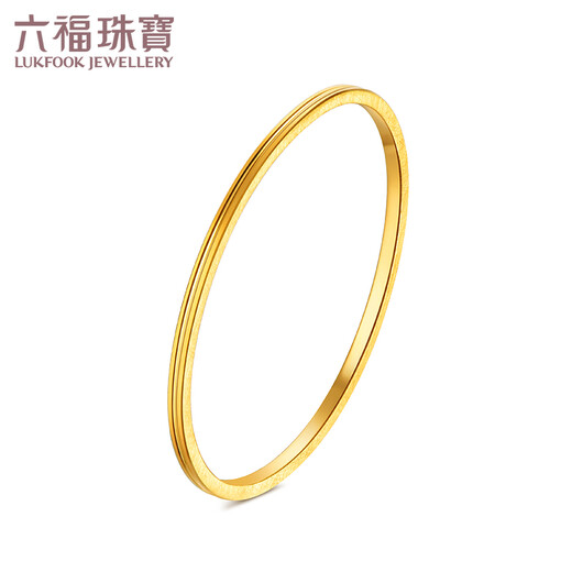 Luk Fu Jewelry Foot Gold Suquan New Gold Bracelet Women's Solid Close-Odd Bracelet Gift Priced F63TBGB0035 56mm-18.70g (including labor cost 1,047 yuan)