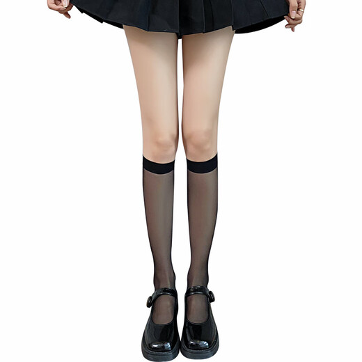 Fei Shi'ao calf stockings for women, anti-snatch, durable spring and summer thin long over-the-knee socks jk socks pressure mid-calf socks wholesale thin white mid-calf socks simple packaging opp bag independent packaging