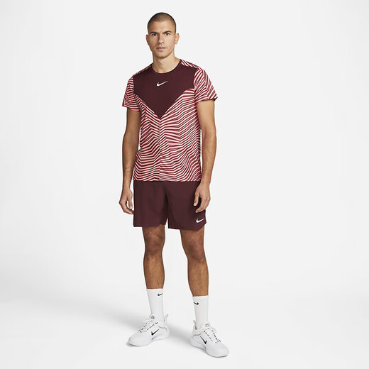 耐克（NIKE）男子网球服短袖T恤 赛事同款短袖 夏季速干透气运动上衣 法网款 DV0702-681 S 165/84A
