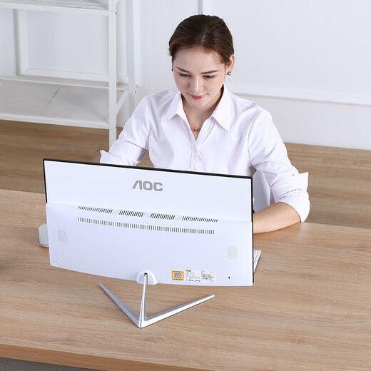 AOC all-in-one computer high-definition ultra-thin office design home gaming desktop complete machine 23.8 inches complete set Six-core i5-11500B 16G 512G solid state 23.8 inches/dual-band WiFi+Bluetooth