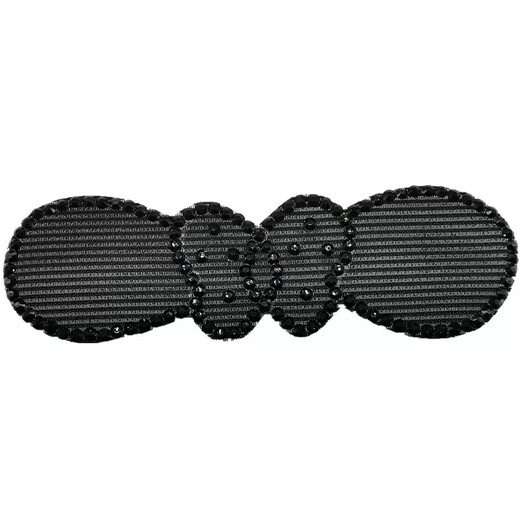 成人发帖大刘海贴儿童粘头发碎发贴加长黑色发箍发带魔术贴发头饰 长款黑色5片无钻