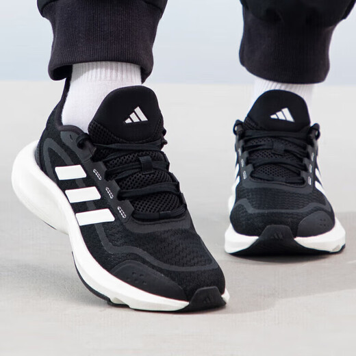 Adidas men and women running shoes summer anti-slip running sneakers IH6038 black size 36 UK3.5