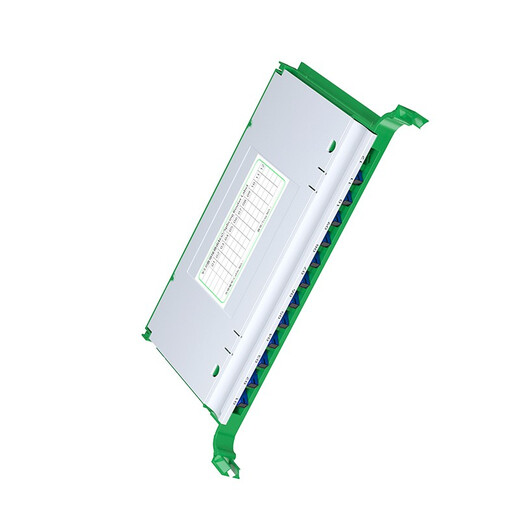 Fiberhome 1U ODF Faserfaser-Verteilung Rack Rahmen Schrank Standard 19-Zoll-Rack-Rack-Chassis 1,2 mm kalt gewalzter Platten Telekommunikationsgrademelzeinheit geschmolzene Faserscheibe leerer Festplatten/12 Kern