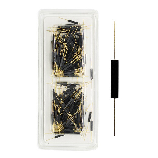 Solund plastic sealed reed tube normally closed magnetron switch anti-vibration and damage reed tube 2.7x11.5mm LC07-11 normally closed (5 packs)