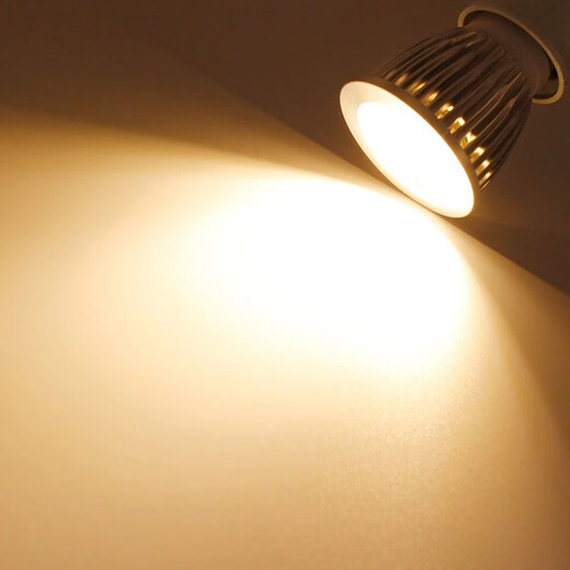 Youmai LED spotlight COB flicker-free MR16 lamp cup 12V spotlight bulb two-pin socket light embedded light source 5W MR16 warm light (12V)