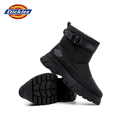 Dickies Botas de nieve Botas para hombres Winter New Men's Shoes Plus de algodón de terciopelo Botas Martin Botas de algodón engrosado de hombres Botas cálidas Black 41