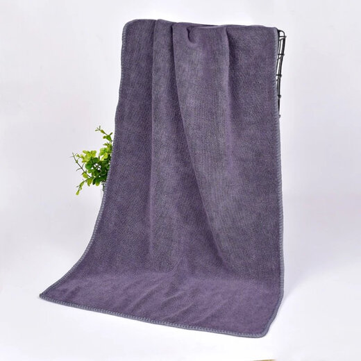 Barber shop special towel, hair salon hairdressing headband, thickened dry hair towel, absorbent, thickened, medium purple, 30x60cm