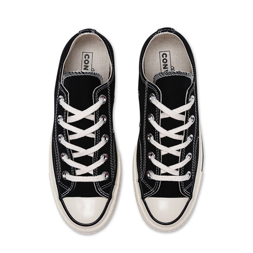 匡威（Converse）帆布鞋男  1970s三星标 运动休闲鞋子 黑色板鞋女 162058 35