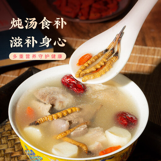 秦仁堂冬虫夏草 5根/g 4克 约20根礼盒装送礼佳品营养品冬虫夏草礼盒