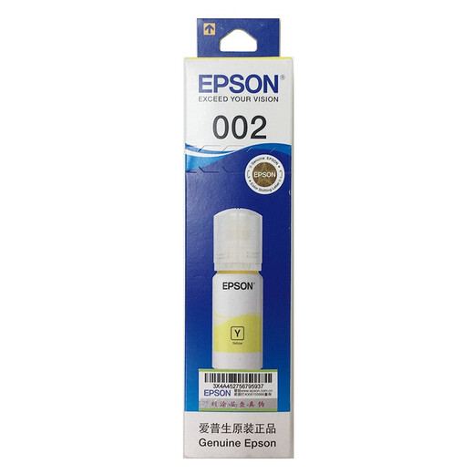 爱普生（EPSON） 002墨水T03X4 L4158 L4168 6168 L6178 L6198 T03X4-002黄 原装（单位：支）黄色