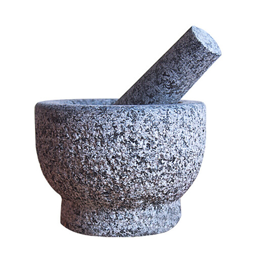 YEIES marble granite garlic pounder stone mortar household old-fashioned stone nest stone large bowl garlic paste grinding