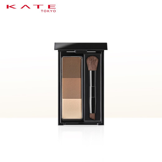 KATE three-dimensional shaping three-color eyebrow powder water-resistant and sweat-resistant natural nose shadow high-gloss contouring three-in-one long-lasting EX-5 elegant dark brown