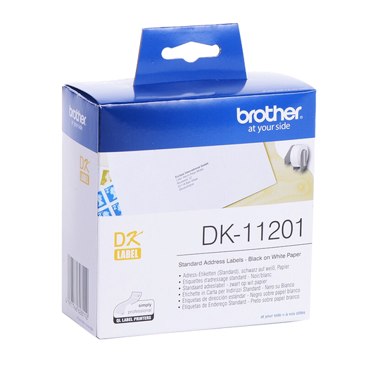 兄弟标签机原装DK标签纸不干胶标签带适用QL-1050/700/800/810/820标签打印机 DK-11201【29mm*90mm*400张】