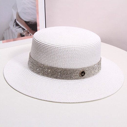 Fangchi Sun Hat Perle Plat Top Paille Girl Girl Elegant Spring and Summer Travel Sun Protection Sun Foot Fashion Summer Polvyle Repre