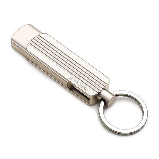 BANQ 2TB USB3.2 Gen2 Super-Speed ​​Solid State USB Disk A8 All-Metal SSD Mobile Solid State USB Disk Lire 1050 Mo / s écriture 950 Mo / s PCIe3.0 à grande vitesse