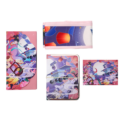 Space Creation Chinese Style Silk Scarf Gift Box Chang'e Style