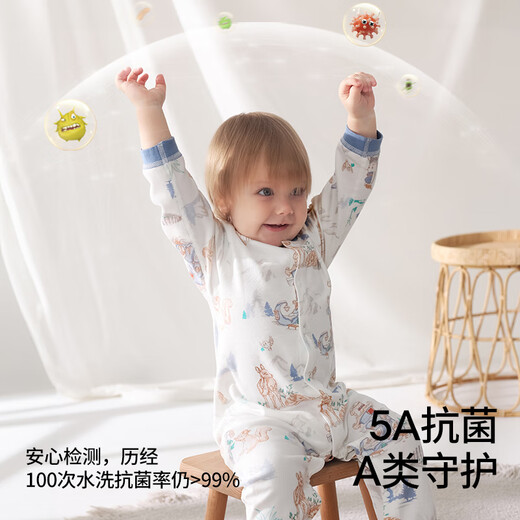 Betas Babykleidung Frühlings- und Herbstkleidung Baby Onesie reine Baumwollmänner und Frauen Neugeborenes Baby kleiner Monat alter Sommer -Pyjamas kriechende Kleidung