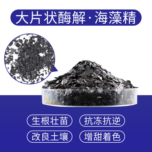 Schmet large enzymatic seaweed essence organic water-soluble fertilizer seaweed rooting agent fertilization agricultural use 500g seaweed essence 25 kg * 1 box