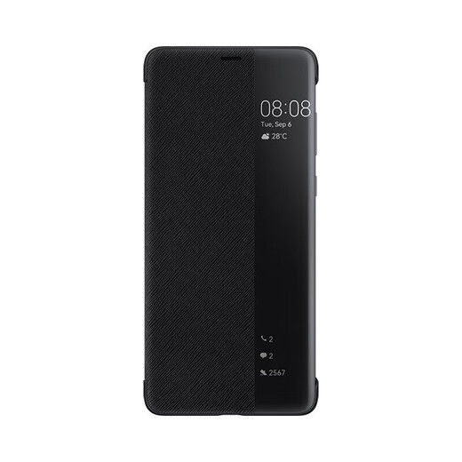 Huawei Mate60Pro mobile phone case smart window clamshell protective case original original business drop-proof creative limited edition leather case mate60 universal male and female Mate60Pro/Pro+ leather case black + 6A wire + film