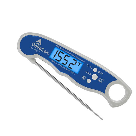 Deltatrak United States Imported Delattrak 15051 wasserdichte Haushaltsöltemperatur mit hoher Präzisions-Faltsonde Thermometer