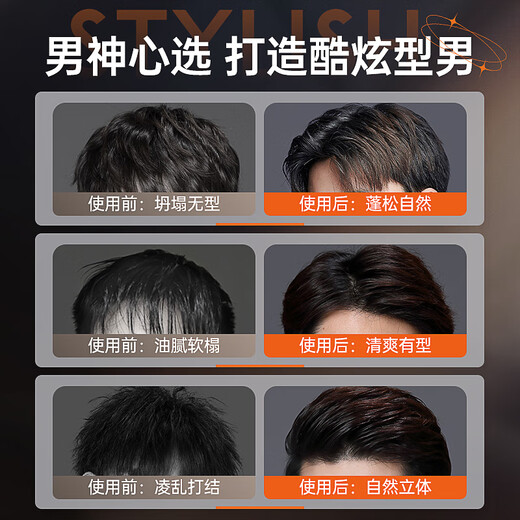 Korean grain matte strong shaping natural fluffy hair wax men's simple outfit 100g men's matte refreshing styling hair mud fixed and lasting