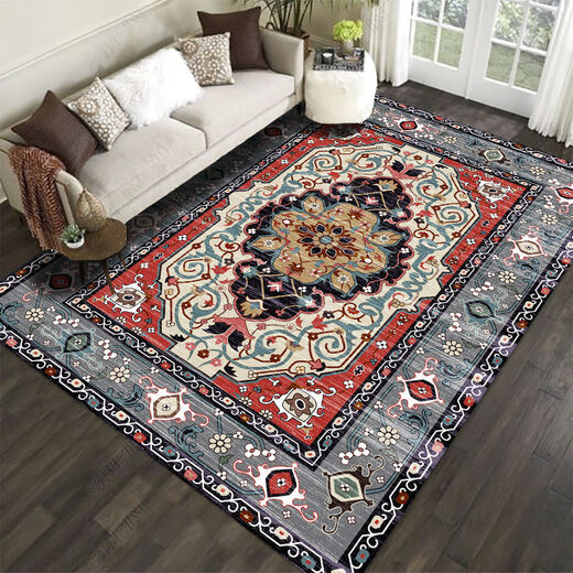 KAYE Ethnic Style Bohemian Carpet Sofa Living Room Coffee Table Blanket Thick Disposable Light Luxury High-Quality Bedroom Bedside Blanket BS-T31 120x160 cm