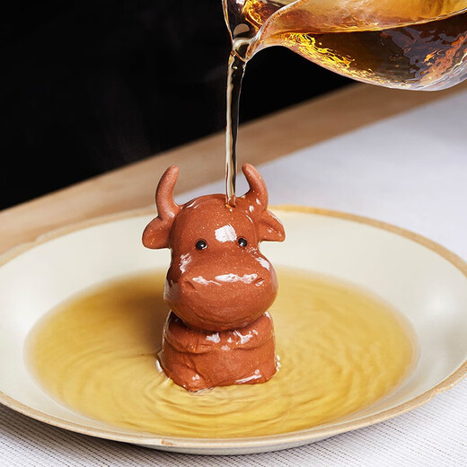 Zun Pot Zisha Tea Pet Cute Cow Treasure Boutique Can Keep Tea Set Accessories Tea Ceremony Tea Table Ornaments Tea Pet Cute Cow