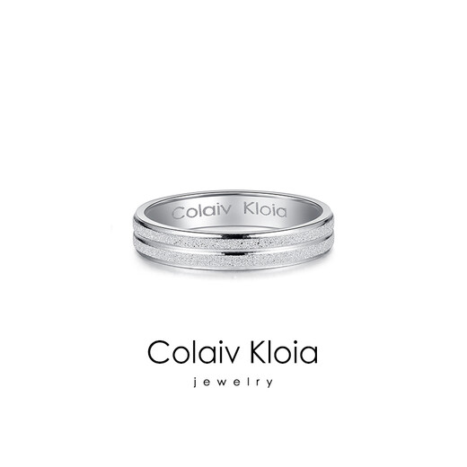 Colaivkloia情侣戒指男女对戒银一对磨砂款可调节婚戒情人节生日礼物送男女友 Tk310情侣一对价（码数备注） 开口可调节
