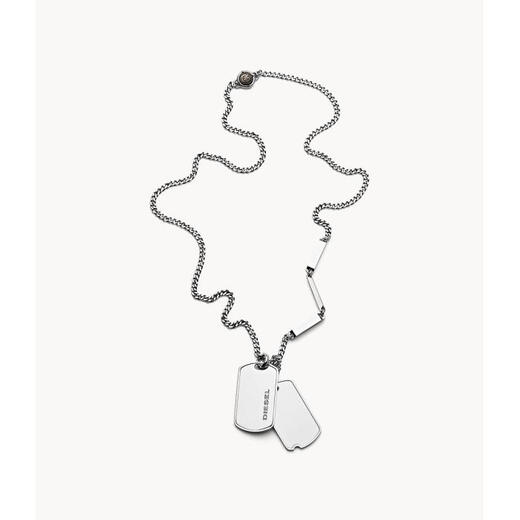 Collar de hombres diesel Accesorios de moda simples de moda DX11730 Regalo de San Valentín Regalo Silver/Steel OS de acero