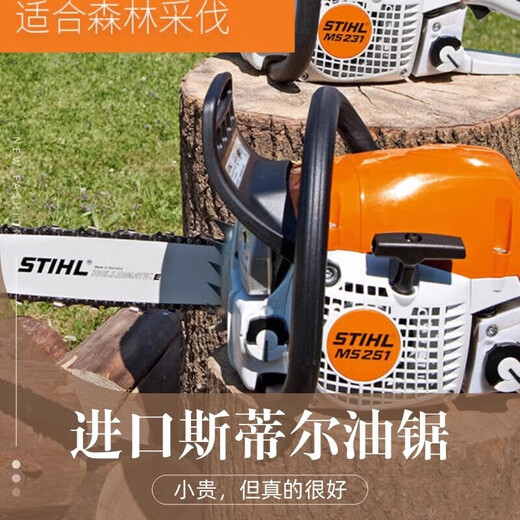 STIHL chain saw imported STIHL gasoline saw logging saw household garden fruit tree felling saw MS170/172/182 MS881 chain saw (25-inch guide chain)