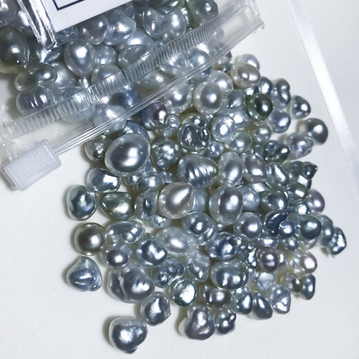 Huilu Natural Seawater South Sea Pearls Wild Seedless Keshi Gold Pearls White Pearls Tahitian Special Shaped Irregular Shapes Bare Pearls Single (Random)