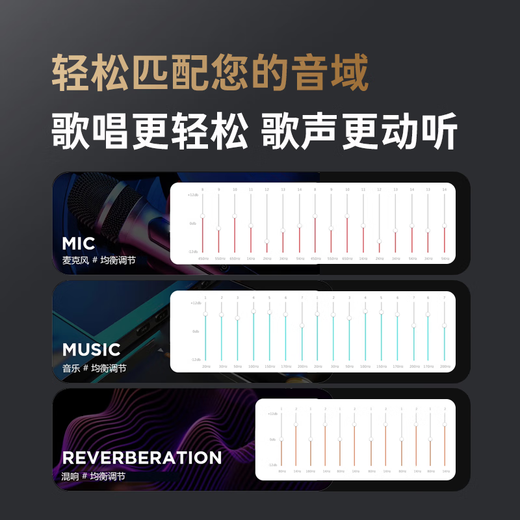 Melody X5 pre-effector ktv professional digital audio processor karaoke reverb mixer anti-howling home theater electric guitar household effector X5 effector + ML5300 self-charging microphone (set)