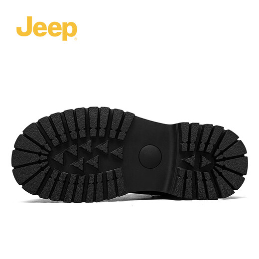 Jeep Big Big Yellow Bots Fashion Fashion Trendy British Martin Boots Lace-Up High Top Casual Men's Desert Boots Black 41