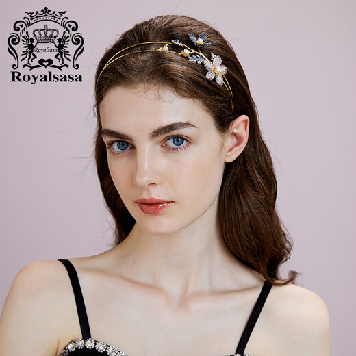Royal sasa royal salsa hair accessories headband headband pressure hair headband light luxury imitation pearl flower hair clip