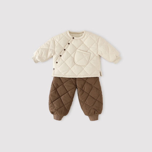 Bali Piglet Boys' Padded Suit Winter Thickened Warm Children's Baby Jacket Two-piece Winter Suit Girls Mi Xing 120 cm