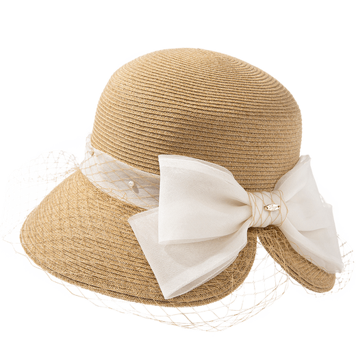 Chapeau Siggi Spring et été du chapeau de paille d'été HEPBURN VAGNAGNES ÉLÉGANT TOP HAT MESH SUNICALIE CHAPE SORN CHAPLE SUM
