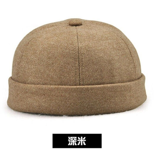 Unterhaltsamer Vermieterhut Männer Frühling und Herbst Melon Skin Hut Herren Vermieterhut Frauen Trendy Marke mittleren Alters und älteren Retro-Hip-Hop-Nobel-Flip-Flip-Feeding Yuppie Hut Wassermelonenhut 13657 Tiefe Messgerät können sich einstellen (56-60 cm)