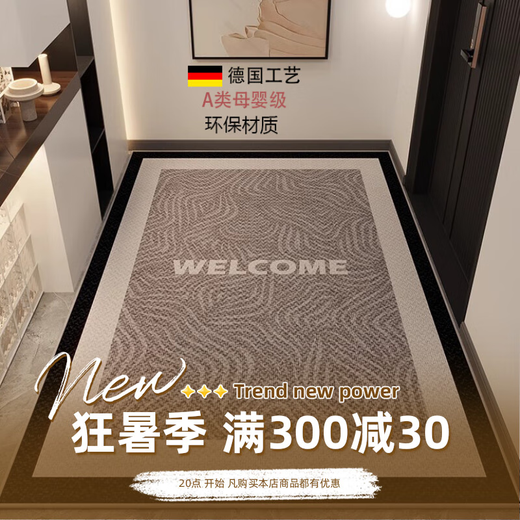 德国品质入户门地垫可定制耐脏免洗玄关进门门口轻奢美式复古脚垫 TB-719 定制联系客服，不支持退换