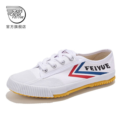 
Feiyue official canvas shoes men's shoes summer breathable women's shoes Shaolin soul track and field jogging shoes couple casual sports shoes men classic white red blue 41 one size larger